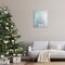 Stupell Industries Pastel Christmas Tree on Blue Canvas Design by Arlington Prints